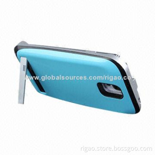 Flip Cover Battery Cases for Samsung Galaxy S4, with Bracket, with 3,500mAh Capacity